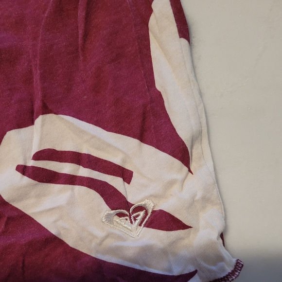 Vintage Roxy Hibiscus Red and White Spaghetti Top Size Large Juniors - Picture 2 of 8